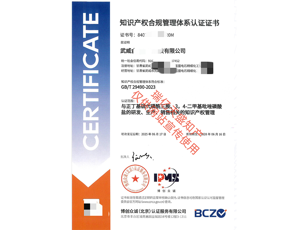 知识产权管理永宁体系认证（贯标）